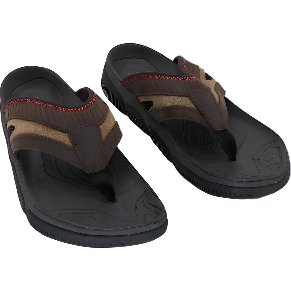 Jambu Beach Glide Brown Orange Sandal - Mens US 11 M